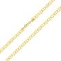 Nuragold 10k Yellow Gold Solid 7.5mm Anchor Mariner Link Chain Necklace, Mens Jewelry Lobster Lock 20'' 22'' 24'' 26'' 28'' 30''