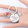 AKTAP Beauty and The Beast Inspired Keychain Princess Jewelry Motivational Gift Always Remember You’re Braver Than You Believed