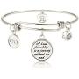 A True Friendship is a Journey Without an end Womens Charm Bangle Bracelet Jewelry Gifts