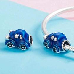 ABAOLALA Car Charm 925 Sterling Silver Toy car Charm Automobile Beads for Pandora Bracelet & Necklace