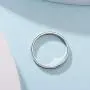 HAFEEZ CENTER 2mm Classic Plain Dome Wedding Band (14K White Gold, 6.5)