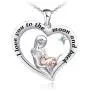 ATTRACTTO Horse Pendant Necklace for Women Girls 925 Sterling Silver Girl with Horse Dog Cat Bunny Giraffe Gifts for Birthday Mothers Day Christmas