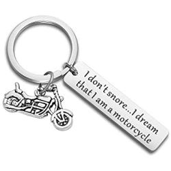 Motorcycle Keychain I Dont Snore I Dream That I Am A Motorcycles Key Ring Biker Keychain Motorcycle Dad Gift