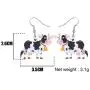DOWAY Acrylic Charm Sweet Dairy Cattle Milk Cow Earrings Drop Dangle Jewelry Farm Decoration for Women Girls Funny Party Gifts DOWAY Acrylic Charm Sweet Dairy Cattle Milk Cow Earrings Drop Dangle Jewelry Farm Decoration for Women Girls Funny Party Gifts