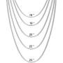 Zhx 3PCS/5PCS 925 Sterling Silver Snake Chains Necklaces 16'' 18'' 20'' 22'' 24'' 26'' 28'' 30'' Zhx 3PCS/5PCS 925 Sterling Silver Snake Chains Necklaces 16'' 18'' 20'' 22'' 24'' 26'' 28'' 30''