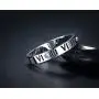 Jaline Fashion Stainless Steel IP Rose gold plating Roman Numeral Ring for Women and Teen Girls,Rose Gold,Size 6-8