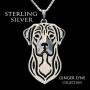 Labrador Retriever Sterling Silver Necklace Dangle Earrings Set by Ginger Lyne Lab Puppy Dog Pet Pendant Box Chain Doggie Animal Paw Print Heart Jewelry for Pit Mom Women Girls Teens