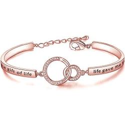 Gzrlyf Stepdaguther Bracelet Step Daughter Gifts for Daughter in Law Stepdaughter Wedding Gifts I Didnt Give You the Gift of Life Life Gave Me the Gift of You