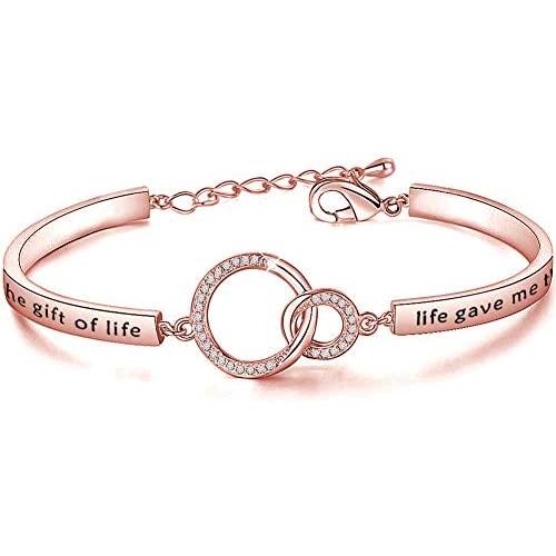 Gzrlyf Stepdaguther Bracelet Step Daughter Gifts for Daughter in Law Stepdaughter Wedding Gifts I Didnt Give You the Gift of Life Life Gave Me the Gift of You