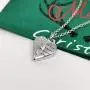 LuxglitterLin Angel Wing Heart Cremation Urn Necklace for Human Ashes Keepsake Memroial Jewelry God Has You in His Arms I Have You in My Heart