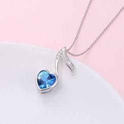 SILVER MOUNTAIN S925 Sterling Silver Music Themed Music Clef Heart Pendant Necklace Ring Earrings Bracelet Musical Jewelry for Women Girls Birthday Gift