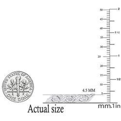 Dazzlingrock Collection 0.50 Carat (ctw) Round White Diamond Ladies XO Tennis Bracelet 1/2 CT, Sterling Silver