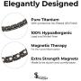 Elegant Titanium Magnetic Therapy Necklace Pain Relief for Neck Arthritis Migraine Headaches Shoulders and Back