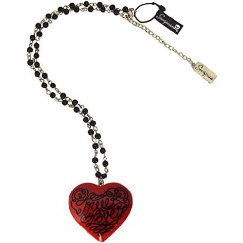 True Love Beaded Necklace from Sourpuss Clothing, Red, One Size