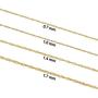 Kooljewelry 10k Yellow Gold Singapore Chain Necklace (0.7 mm, 1 mm, 1.4 mm, 1.7 mm)