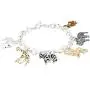 Napier Womens Box Silver Tone Multi Safari Charm Flex Bracelet, One Size Napier Womens Box Silver Tone Multi Safari Charm Flex Bracelet, One Size