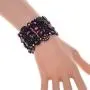 YACQ Womens Flower Stretch Cuff Bracelet fit Wrist Size 6-1/2 to 7-1/2 Inch - Comfortable Elastic Band & Floral Pattern Crystal Jewelry - Lead & Nickle Free - Halloween Costume Outfit YACQ Womens Flower Stretch Cuff Bracelet fit Wrist Size 6-1/2 to 7-1/2 Inch - Comfortable Elastic Band & Floral Pattern Crystal Jewelry - Lead & Nickle Free - Halloween Costume Outfit