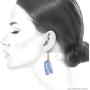 chelseachicNYC Whimsical Charm Dangle Earrings - Blue Butterfly