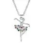 ELOI Ballerina Recital Gifts Multicolor Ballet Dance Necklace Necklaces for Teen Girls Jewelry 16 Inch