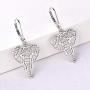 JO WISDOM Elephant Earrings,925 Sterling Silver Animal Leverback Dangle & Drop Earrings,Jewelry for Women