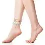 ISWAKI 4 Pcs Ankle Bracelets Braided Shell Feet Rope Coin Adjustable String Boho Bohemia Anklets Foot Cord Beach Jewelry for Women Girls ISWAKI 4 Pcs Ankle Bracelets Braided Shell Feet Rope Coin Adjustable String Boho Bohemia Anklets Foot Cord Beach Jewelry for Women Girls