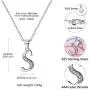 SILVERCUTE 925 Sterling Silver 26 Letters Pendant Cute Choker Chain with Monogram Charm Tiny Initial Necklace for Women Girls, Polished or CZ Style, with Gift Box