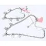 ABONDEVER Butterfly Tennis Choker Necklace Punk Hip Hop Bling Iced Cute Dainty Link Chain Alloy Crystal Zircon Bracelet Jewelry Set Gift for Women Girls