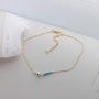 Mevecco Gold Star Charm Anklet,14K Gold Plated Boho Beach Dainty Cute Tiny Lucky Star Foot Chain Ankle Bracelet Silver Beaded Chain Anklet for Women