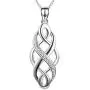 YFN Irish Celtic Knot Created Opal Pendant Necklace Infinity Love Sterling Silver CZ Jewelry 18'' YFN Irish Celtic Knot Created Opal Pendant Necklace Infinity Love Sterling Silver CZ Jewelry 18''