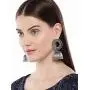 Aheli Antique Indian Boho Oxidized Jhumki Ethnic Fusion Bollywood Party Wear Dangle Hypoallergenic Earrings Ethnic Fashion Statement Jewelry for Women Girls Aheli Antique Indian Boho Oxidized Jhumki Ethnic Fusion Bollywood Party Wear Dangle Hypoallergenic Earrings Ethnic Fashion Statement Jewelry for Women Girls