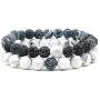MJartoria Distance Relationship Bracelet Stretch Stone Beads Hers and His Couple Bracelet Energy Healing Stone Crystals Stretch Bracelet for Women Men MJartoria Distance Relationship Bracelet Stretch Stone Beads Hers and His Couple Bracelet Energy Healing Stone Crystals Stretch Bracelet for Women Men