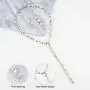 SP Sophia Collection Womens Jewelry Descending Y Oval Drop Necklace and Stud Post Dangle Earrings Set SP Sophia Collection Womens Jewelry Descending Y Oval Drop Necklace and Stud Post Dangle Earrings Set