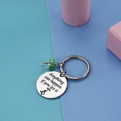 SIDIMELO Inspirational Gifts Mary Poppins Pendant Keychain Anything Can Happen If You Let It Mary Poppins Inspired Jewelry for Women Girls