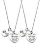 BEAUTY CHARM Silver Pinky Promise Necklaces or Key Chains Set Pinky Swear Always in My Heart BEAUTY CHARM Silver Pinky Promise Necklaces or Key Chains Set Pinky Swear Always in My Heart