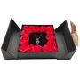 Luxury Gift Box of 16 Red Rose Flowers with Jewelry,Necklace,Earring,Ring,Give The Most Beautiful Rose Gift on Valentines Day,Birthday,Mothers Day,Proposal,Wedding and Anniversary (Black)