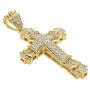 maket 2018 Mens Fashion Jewelry 18K Gold / 925 Silver Plated Diamond Stainless Steel Cross Pendant Necklace Chain
