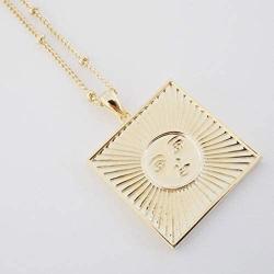 HONEYCAT Sun Goddess Necklace in Gold, Rose Gold, or Silver | Minimalist, Delicate Jewelry