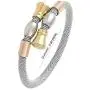 Cuff Bangle Bracelet for Women adjustable stainless steel twisted line cuff bracelet elegant holiday gift Cuff Bangle Bracelet for Women adjustable stainless steel twisted line cuff bracelet elegant holiday gift