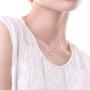 Carleen 14K Solid Yellow Gold Delicate 4/5 Carat Natural Genuine Real Small Tiny White Fire Opal Pendant Necklace Dainty Everyday Fine Gold Jewelry For Women Girls, 16+2 Inches Extender