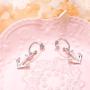 SILVER MOUNTAIN 925 Sterling Silver Cubic Zirconia Anchor Dangle Earrings for Women Girls