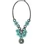 MAYTRY High-end Designer Design Bohemian Turquoise Necklace, Handmade Imported Wax Thread, Retro Fashion and Generous MAYTRY High-end Designer Design Bohemian Turquoise Necklace, Handmade Imported Wax Thread, Retro Fashion and Generous