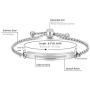 Jovivi Personalized Custom Stainless Steel Tube Bar Urn Bracelet for Ashes Holder Keepsake Locket Cremation Jewelry w/Filler Kit and Gift Box
