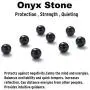 WESTMIAJW Black Onyx Beads Beaded Necklace Chain for Men Natural Gemstones Healing Crystals Jewelry 50/55/60/65/70cm WESTMIAJW Black Onyx Beads Beaded Necklace Chain for Men Natural Gemstones Healing Crystals Jewelry 50/55/60/65/70cm