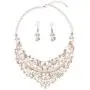 Yuhuan Women Alloy Crystal Necklace and Earring Set Wedding Jewelry Rhinestone Necklace Yuhuan Women Alloy Crystal Necklace and Earring Set Wedding Jewelry Rhinestone Necklace