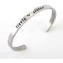 LIUANAN Cuff Bracelets for Women Inspirational Jewelry Gift with Engraved Quote