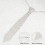 SP Sophia Collection Womens Fashion Shining Rhinestone Choker Tie Inspired Drop Necklace