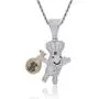 LC8 Jewelry Men Hip Hop Chef Money Bag Chain CZ Dough BOY Pendant Iced Out Bling Rhinestone Crystal Necklace 18K Gold Plated with 24” Stainless Rope Chain LC8 Jewelry Men Hip Hop Chef Money Bag Chain CZ Dough BOY Pendant Iced Out Bling Rhinestone Crystal Necklace 18K Gold Plated with 24” Stainless Rope Chain