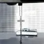 G-Ahora Guardian Angel Cross Car Mirror Accessories Ornaments Car Pendant Home Vehicle Interior Accessories(Order His Angels RMH)