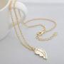 MJartoria BFF Necklaces for 2 Split Heart Weirdo 1 Weirdo 2 Best Friends Forever Pendant Friendship Set (Best Friends-Blue) (Best Friends-Gold)