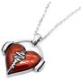Controse HeartBeat Heart Necklace with Pendant (17'' - 19'' Adjustable Stainless Steel Chain)
